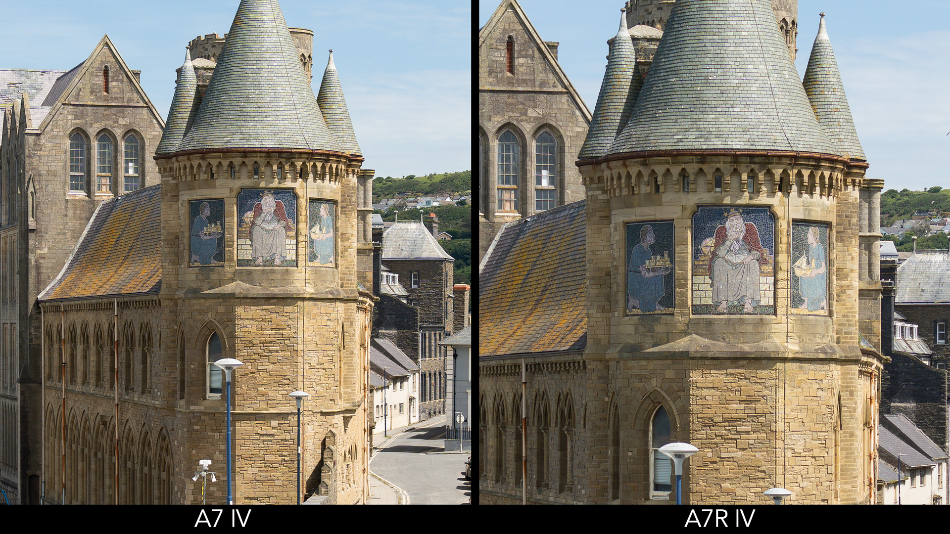 Crop of the previous photo, showing the different in details and resolution between the A7 IV and A7R IV