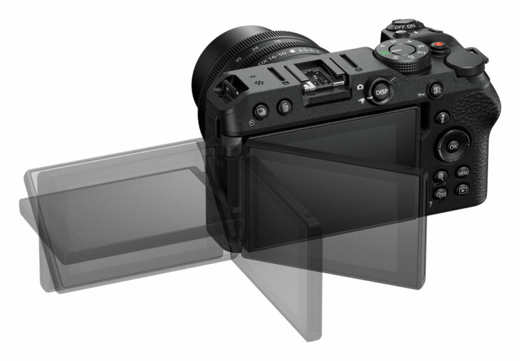 LCD mechanism on the Nikon Z30