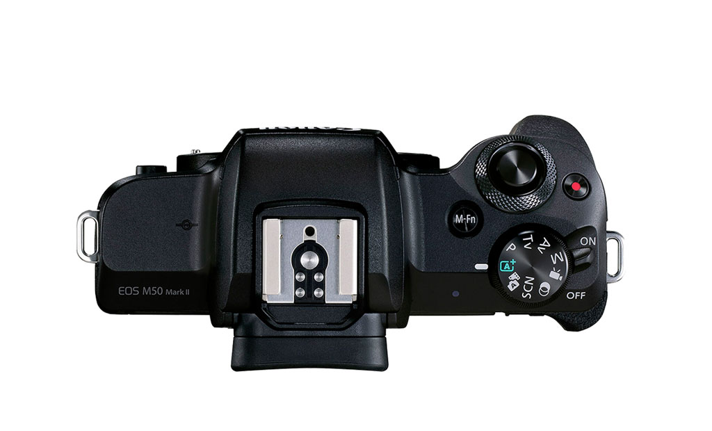 Canon M50 II, top view