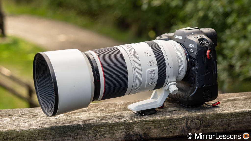 Canon R3 with RF 100-500mm attached