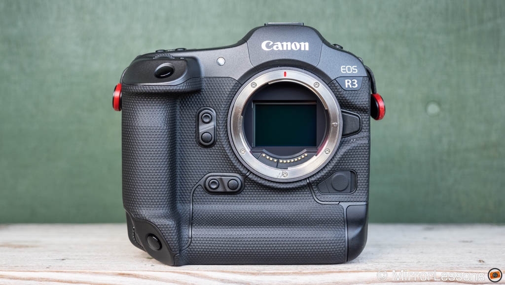 Canon R3, front view