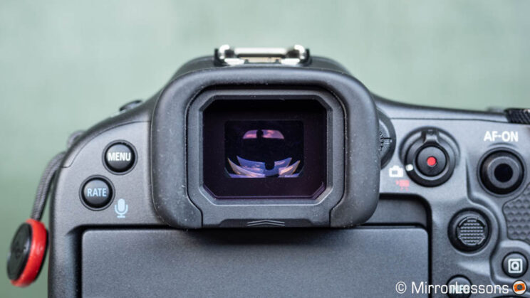Canon R3 viewfinder