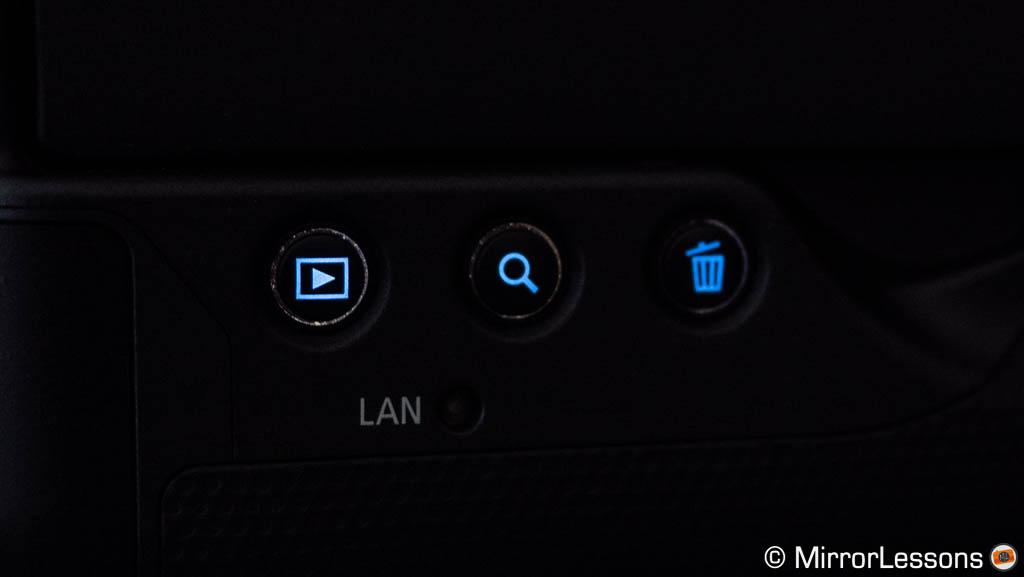 Canon R3 back-illuminated buttons