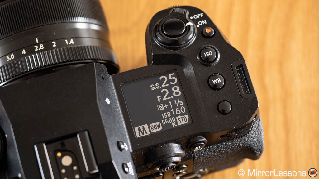 Top LCD on the Fuji X-H2S