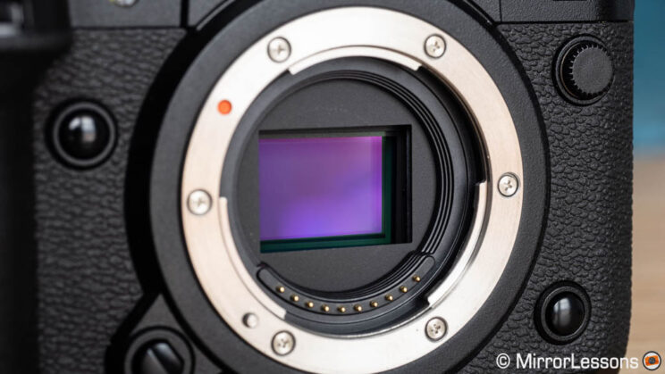 Close-up on the Fujifilm X-H2S sensor