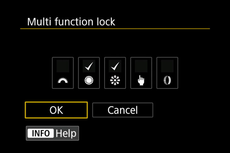 Lock button setting.