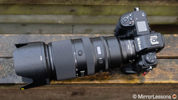 Nikkor Z 100-400mm attached to the Z9
