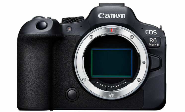 Canon EOS R6 II, front view