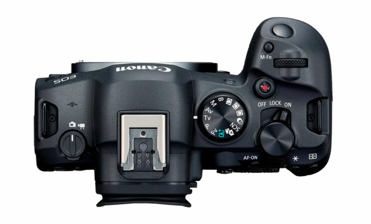 Canon EOS R6 II, top view