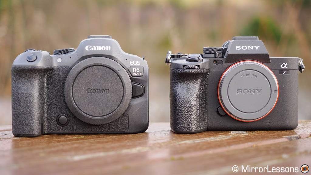 Canon R6 II and Sony A7 IV side by side