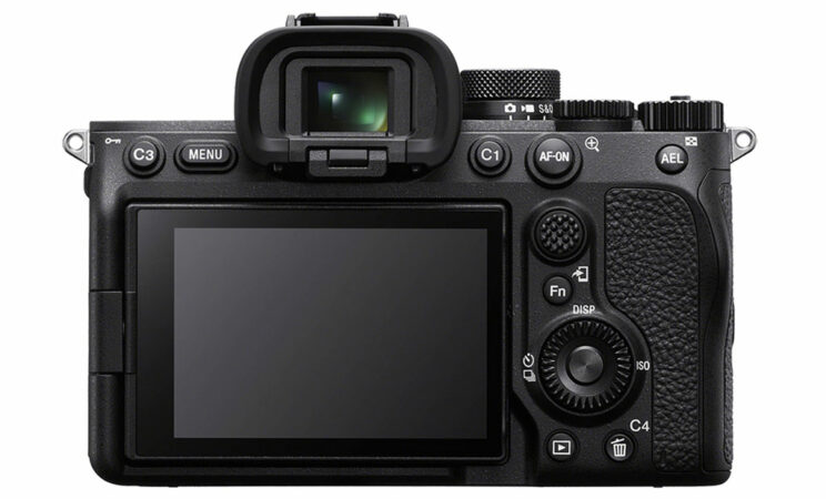 Sony A7 IV, rear view