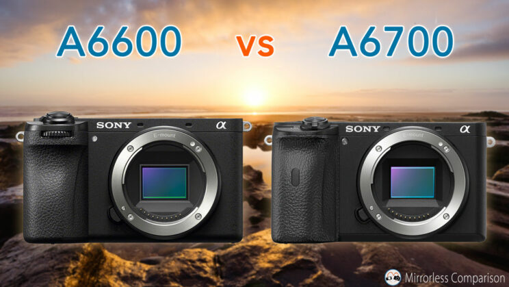 Sony A6600 and A6700 side by side