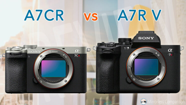 Sony A7CR and A7R V side by side