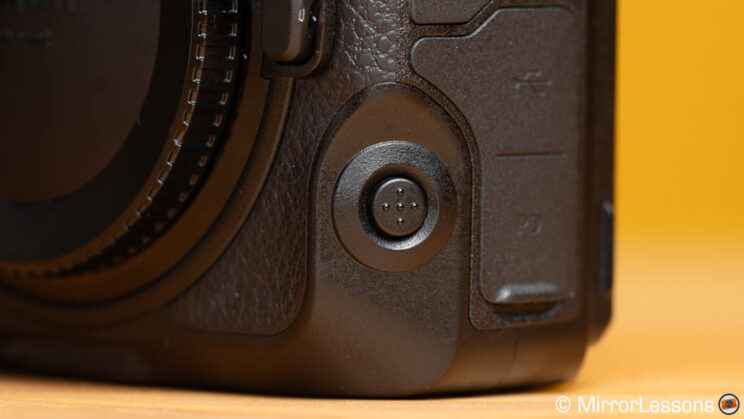 Focus Mode button on the Nikon Z8