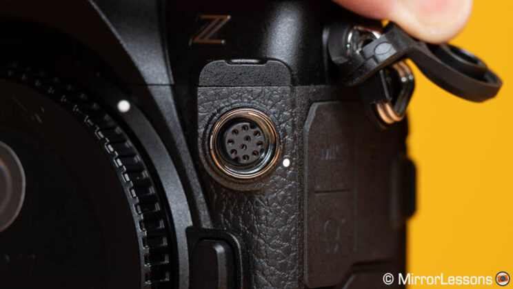 10-pin terminal on the Nikon Z8