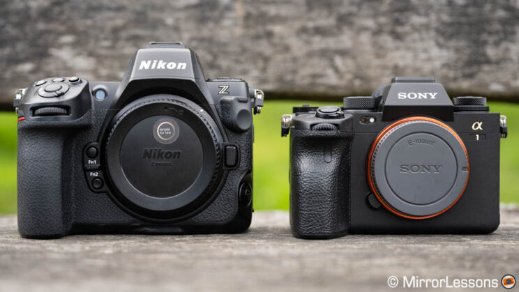 Nikon Z8 and Sony A1 side by side