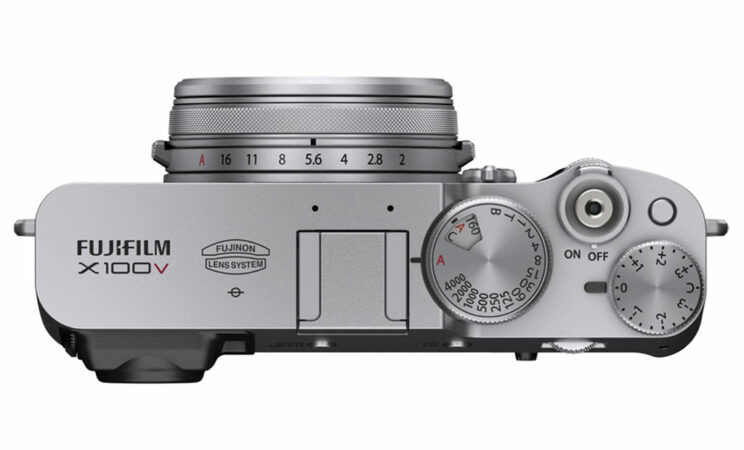 Fujifilm X100V, top